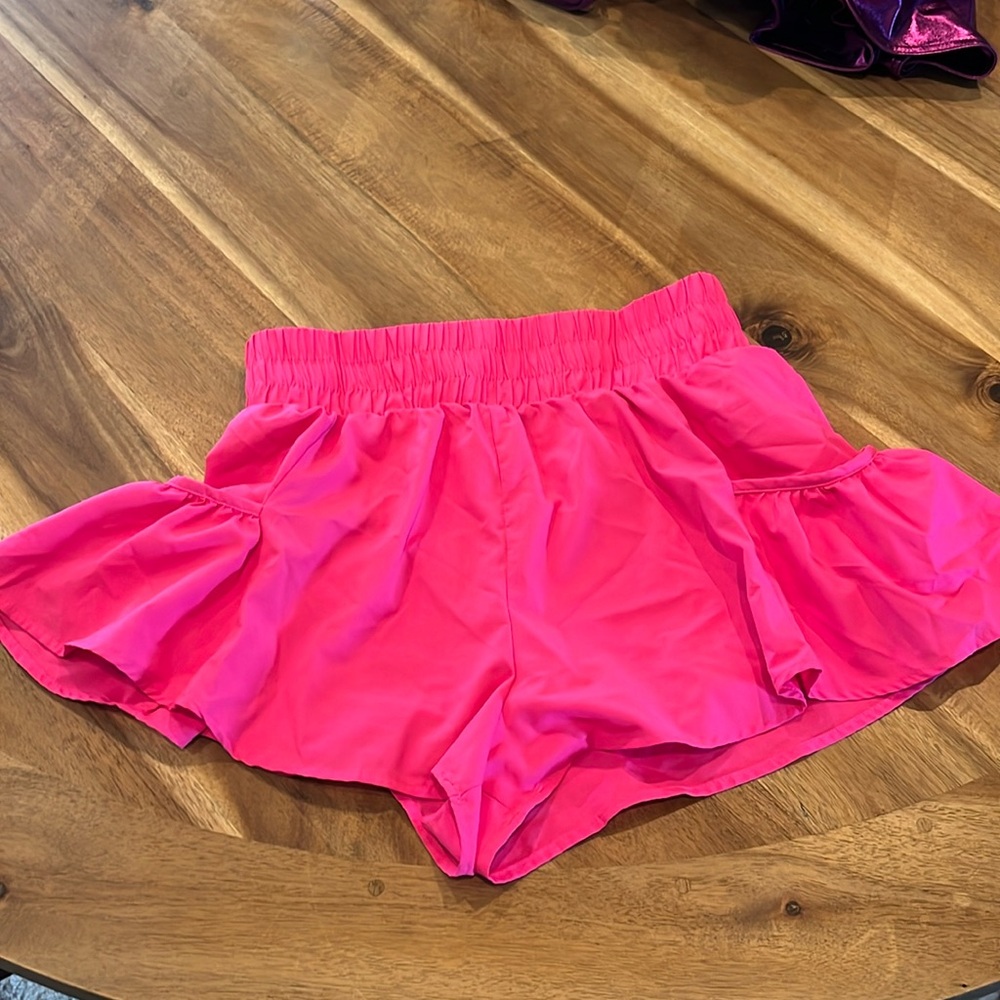 These pink get your flirt on shorts are hard to beat! And so flattering!